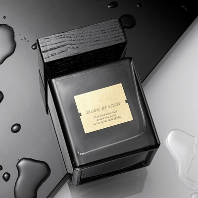Square Luxury Black Glass Home Fragrance Reed Diffuser 500ml สำหรับวันหยุด