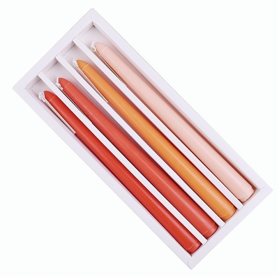 แฮนด์เมดไร้ควันไล่ระดับสีสูง Taper ดินเนอร์ขี้ผึ้งเทียนหอมพร้อมไส้ตะเกียงฝ้าย