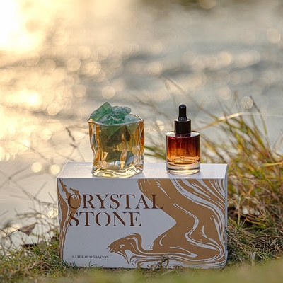 กระปุกแก้ว 30ml 260g เทียนหอมคริสตัล ชุดของขวัญ Luxury Reed Diffuser