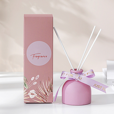 ขวดแก้ว 50 มิลลิลิตร กลิ่นหอมไม้ Aroma Luxury Home กลิ่นหอม Reed Diffuser