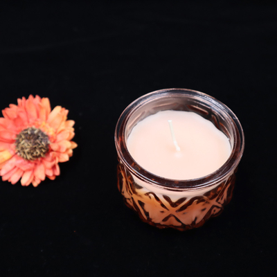 2022 Aroma Home เทียนหอมขี้ผึ้งถั่วเหลืองแก้วสีสันสดใส