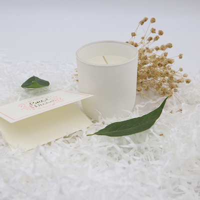 Aroma Home Simple Private Label เทียนขี้ผึ้งถั่วเหลืองสีขาวกลิ่นหอม