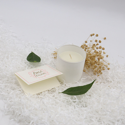 Aroma Home Simple Private Label เทียนขี้ผึ้งถั่วเหลืองสีขาวกลิ่นหอม