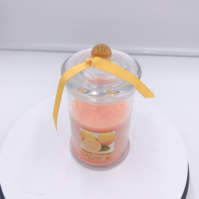 Oem ขี้ผึ้งถั่วเหลืองออเรนจ์ออเรนจ์เทียนหอม Mason Jar Candle For Sleep