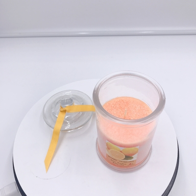 Oem ขี้ผึ้งถั่วเหลืองออเรนจ์ออเรนจ์เทียนหอม Mason Jar Candle For Sleep