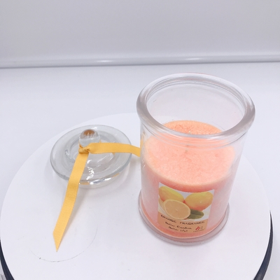 Oem ขี้ผึ้งถั่วเหลืองออเรนจ์ออเรนจ์เทียนหอม Mason Jar Candle For Sleep