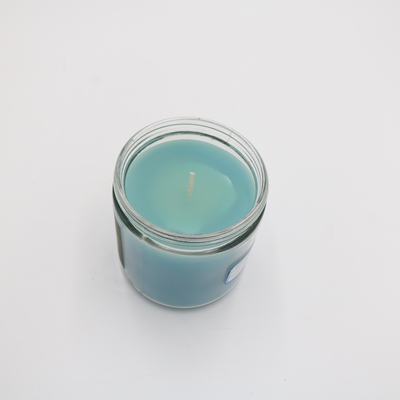 Aroma Home therapeutic เทียนหอมขวดแก้วสีฟ้า 3 ออนซ์สำหรับน้ำมันหอมระเหย