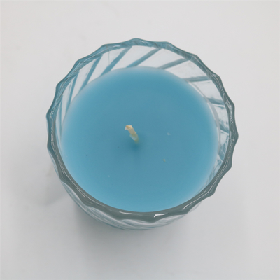 OEM Natural Blue รีไซเคิลเทียน 3 ออนซ์ในแก้วพายุเฮอริเคน