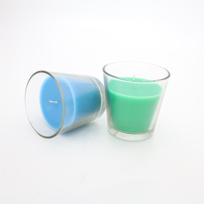 เทียนหอมขวดแก้ว SGS สีสันสดใส 3.5oz สำหรับตกแต่งบ้าน