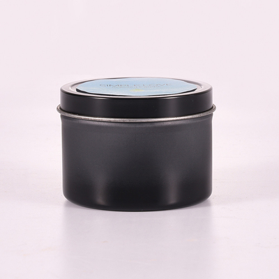 OEM 2 Oz รีไซเคิล Matte Black Tin Can Candle สำหรับห้องนอน
