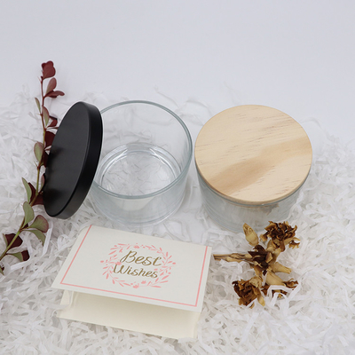 Aroma Home แก้วใสเทียนหอมเทียนถ้วยตกแต่ง 11x8 สำหรับ Centerpieces
