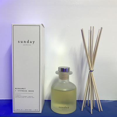Aroma Reed Diffuser 126ml ชุดของขวัญหรูหรากลิ่นลาเวนเดอร์พร้อมฝาปิดเศษไม้