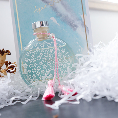 Aroma Reed Diffuser 130ml ชุดของขวัญสุดหรูพร้อมปมสีชมพูและกล่องแข็ง