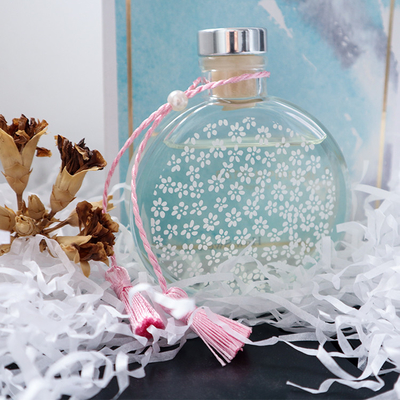 Aroma Reed Diffuser 130ml ชุดของขวัญสุดหรูพร้อมปมสีชมพูและกล่องแข็ง