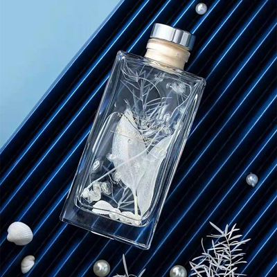 Aroma Reed Diffuser 150ml Square Perfume ชุดของขวัญหรูหราพร้อมดอกไม้แห้ง