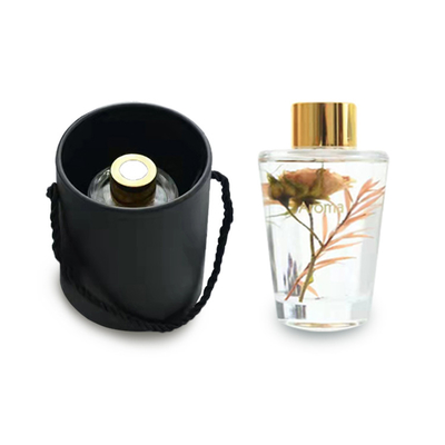 แอมเบอร์ Patchouli Glass Reed Diffuser Mini Reed Diffuser สำหรับห้องน้ำ