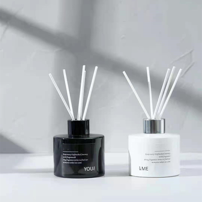 Custom Black &amp; White Aroma Reed Diffuser Set เกลือทะเล Fig 150mlx2