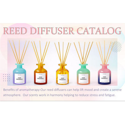 สีสัน 120ml โฮมเมดน้ำมันหอมระเหย Reed Diffuser รสเกลือทะเล