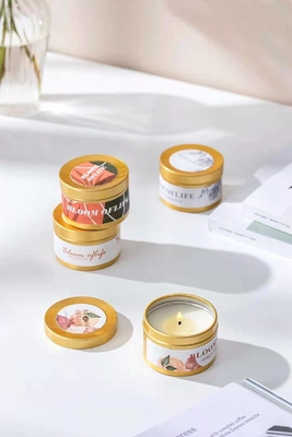 เทียนหอม Woodwick กลิ่นอโรม่าเทียนทองสีดำสำหรับการเดินทาง