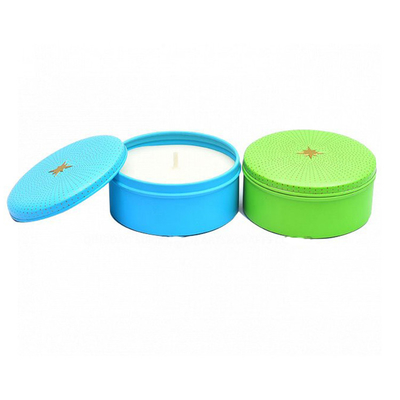 เทียนหอมขี้ผึ้งถั่วเหลืองอลูมิเนียมโลหะดีบุกขนาดเล็กสำหรับ Votive Tealight 3oz