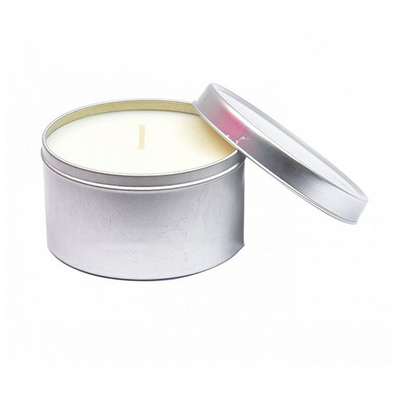 กระป๋องเทียนถั่วเหลืองหอมทอง Sliver จำนวนมาก 5.5oz