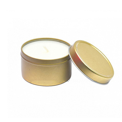 กระป๋องเทียนถั่วเหลืองหอมทอง Sliver จำนวนมาก 5.5oz