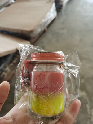 Aroma Home ขี้ผึ้งถั่วเหลืองน่ารัก Mason Jar เทียนหอมแบบกำหนดเองพร้อมที่จับ