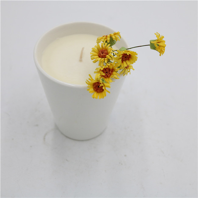Aroma Home Tea Cup เทียนถั่วเหลืองเซรามิก กลิ่น Matte White 7oz