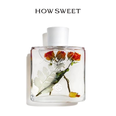 ห้องน้ำหอม Aroma Reed Diffuser 100ml พร้อมการตกแต่งดอกไม้แห้ง