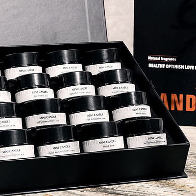 เทียนหอมอโรมามินิแอมเบอร์แก้ว 3oz Mason Jar Candle For Sleep Spa